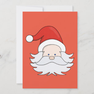 Invitación Papá Noel adorable