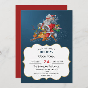 Invitación Papá Noel enojado