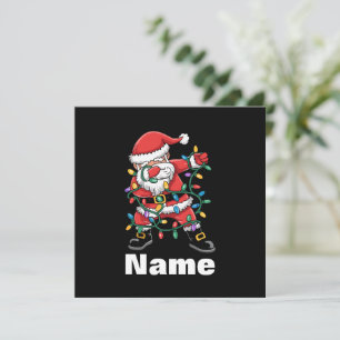 Invitación Papá Noel haciendo dabbing Regalo de Navidad diver