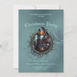 Invitación Papá Noel Oscuro de las Sombras – Esqueleto de Nav