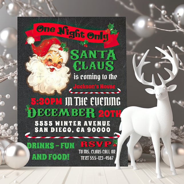 Invitación Papá Noel viene al Fiesta de Navidades del pueblo (Subido por el creador)