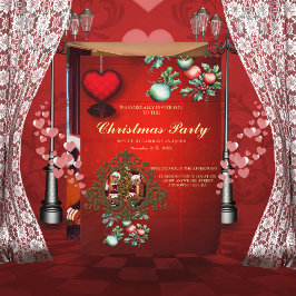 Invitación Papá Noel y los elfos después del trabajo.