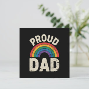 Invitación Papá Orgulloso LGBTQ Orgullo Gay Día del Padre Ali