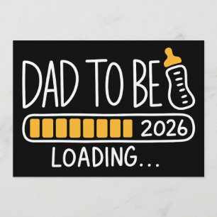 Invitación Papá para 2026 Ascendido a Papá Nuevo Padre 