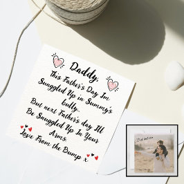 Invitación Papá-para-ser con el Día del Padre con foto