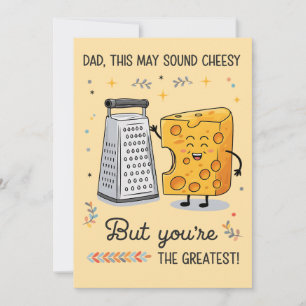 Invitación Papá Queso Cursi Cumpleaños Divertido Día del Padr