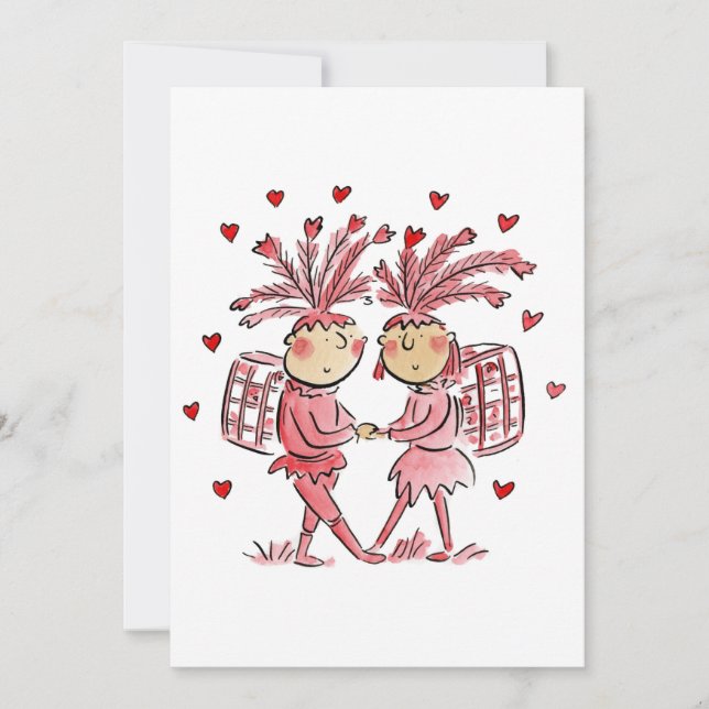 Invitación Papageno y Papagena (Anverso)