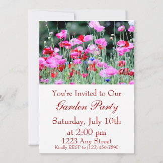 Invitación Papas rojas y rosas