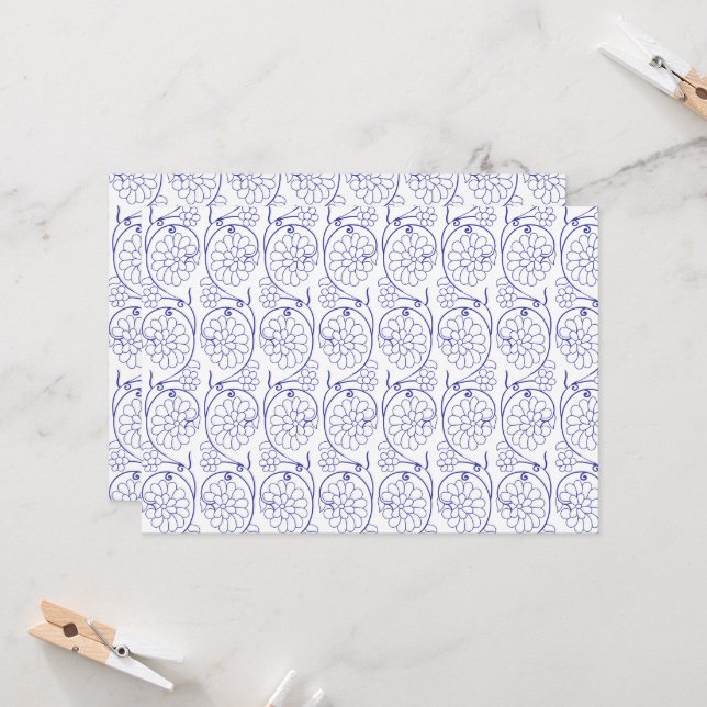 Invitación Papel blanco de envoltura con una parte sutil y re (Anverso/Reverso In Situ)