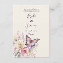 Invitación Papel de carta caprichoso de jardín floral y marip