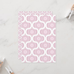 Invitación Papel de cartón retro para confetti Rosa impreso