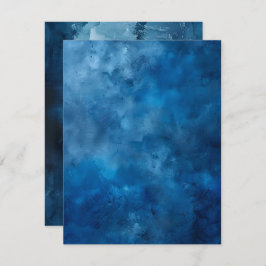 Invitación Papel de cuadernillo imprimible con tinta azul