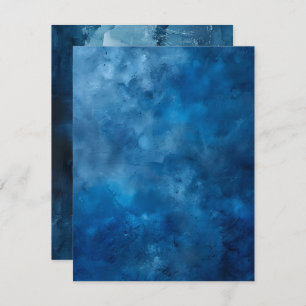 Invitación Papel de cuadernillo imprimible con tinta azul