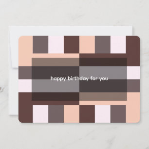 Invitación Papel de envolvimiento geométrico Mocha del desier