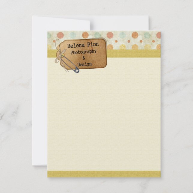 Invitación Papel de escritura comercial (Anverso)