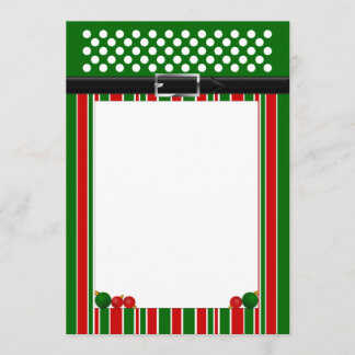 Invitación Papel de estilo de navidades