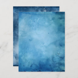 Invitación Papel de la libreta azul de tinta con problemas im