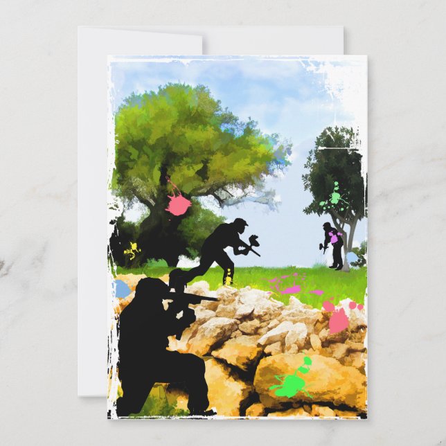 Invitación Papel en la primavera (Anverso)