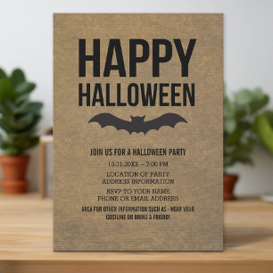 Invitación Papel Kraft mira el feliz bombo ruso de Halloween