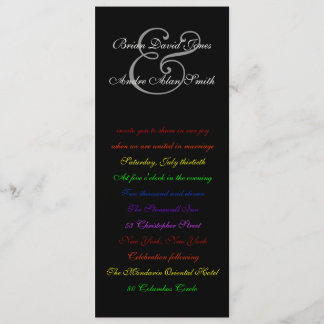 Invitación Papel metálico del orgullo LGBT para el Boda gay d