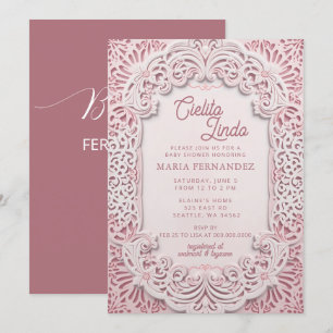 Invitación Papel mexicano Picado Cielito Lindo Baby Shower