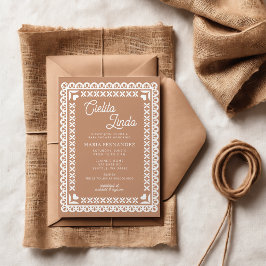 Invitación Papel mexicano Picado Cielito Lindo Baby Shower