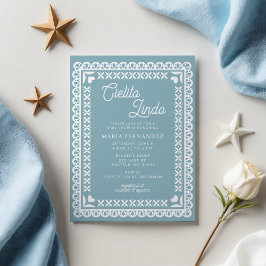Invitación Papel mexicano Picado Cielito Lindo Baby Shower