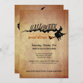 Invitación Papel pintado de Fiesta de té en Halloween