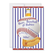 Papi Baby Shower Beer Baseball y los bebés