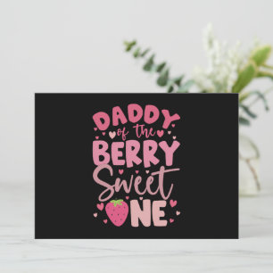 Invitación Papi de la fresa dulce cumpleaños