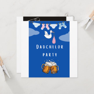 Invitación papi ducha pañal dadchelor , fiesta de cerveza