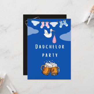 Invitación papi ducha pañal dadchelor , fiesta de cerveza