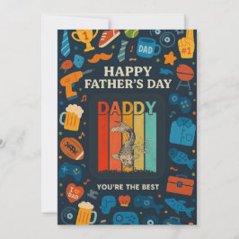 Invitación Papi Vintage Pescando El Mejor Día De Los Padres