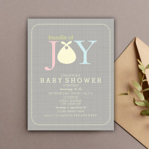 Invitación Paquete De Alegría De Baby Shower Neutral