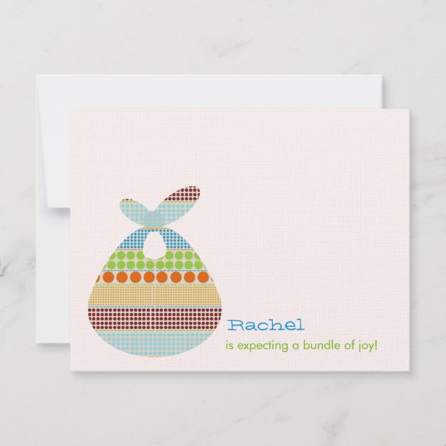 Invitación Paquete de los puntos de Baby Shower Boho del (Anverso)