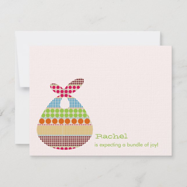 Invitación Paquete neutral de los puntos de Baby Shower Boho (Anverso)