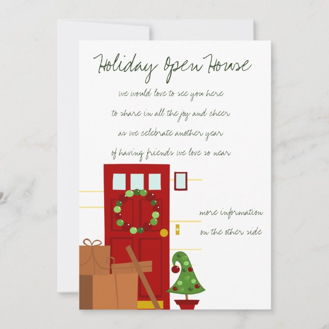 Invitación Paquetes en la puerta (Anverso)