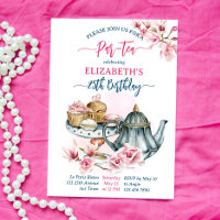 Par-tea tea party tea pot french pastry birthday