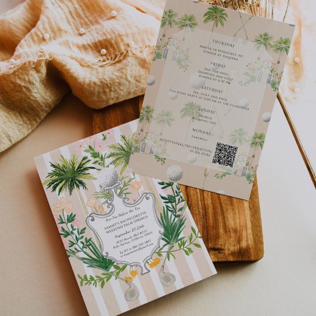 Invitación Par-Tee Before the Tee | Golf Bachelorette Weekend (Subido por el creador)