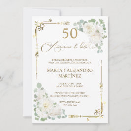 Invitación Para 50 Aniversario de Boda is already in Spanish.