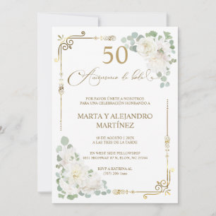 Invitación Para 50 Aniversario de Boda is already in Spanish.