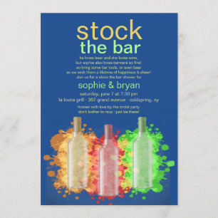 Invitación para Abastecer la Barra con Botellas de