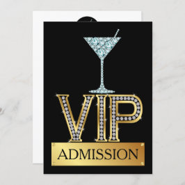 Invitación para admisión VIP de cóctel