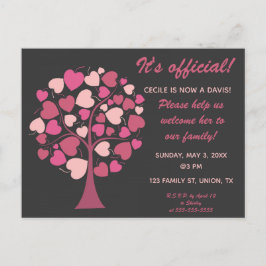 Invitación para adopción de árbol de familia edita