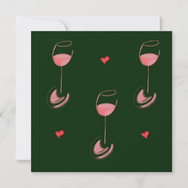 Invitación para amantes del vino (Anverso)