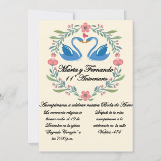 Invitación para aniversario