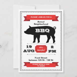 Invitación para Asar Cerdo