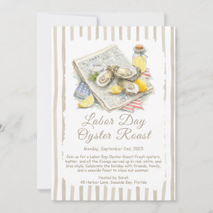 Invitación para Asar Ostiones en el Día del Trabaj