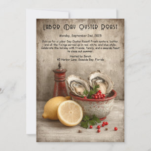 Invitación para Asar Ostiones en el Día del Trabaj
