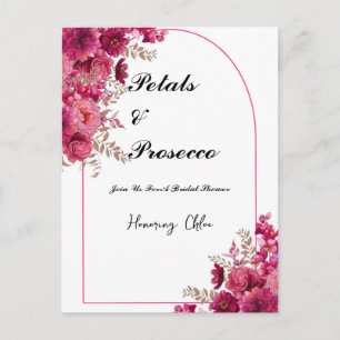 INVITACIÓN PARA BABORADA NUPCIALAL PETALOS & PROSE
